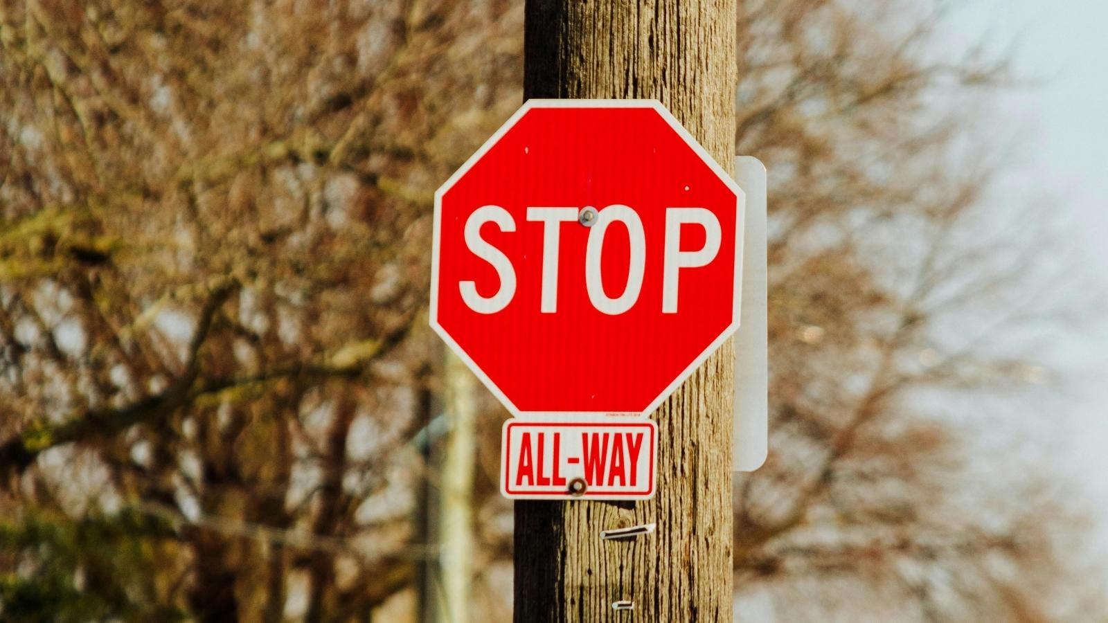 all way stop sign