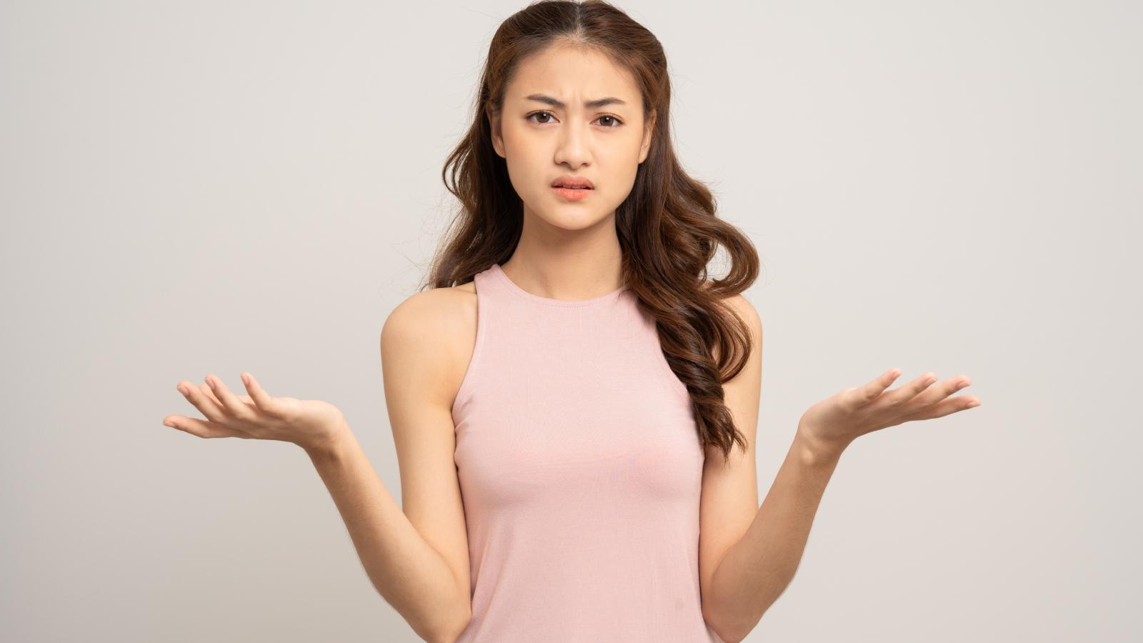 woman with a surprised look