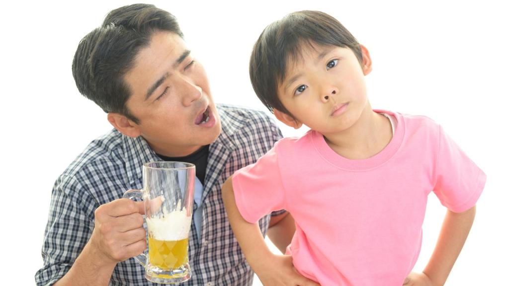 man with a child
