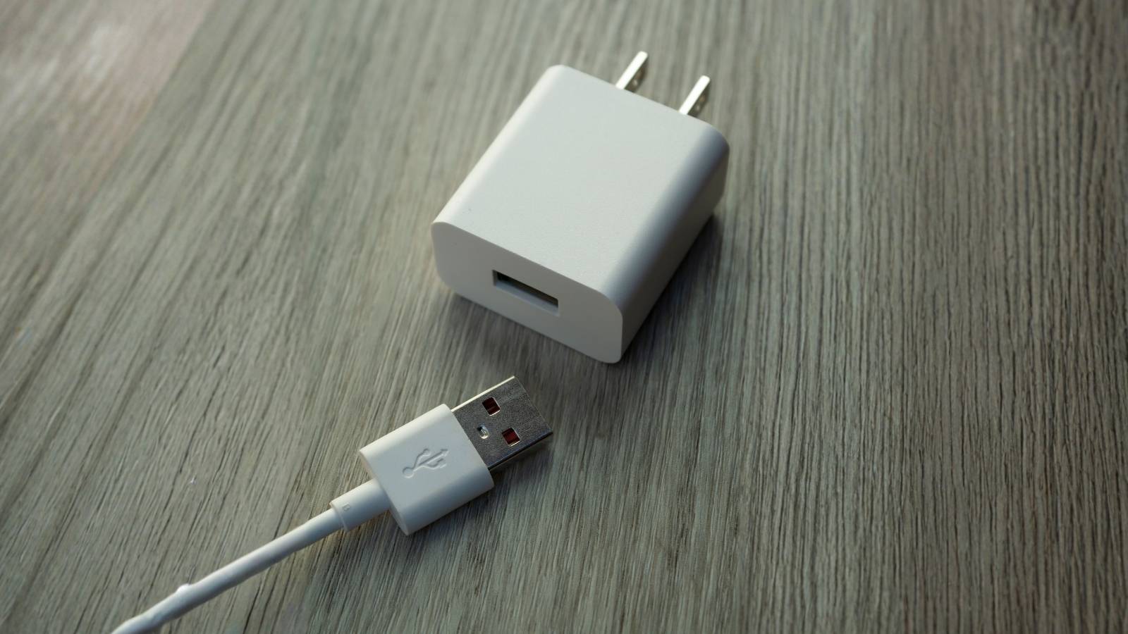 closeup of phone charger