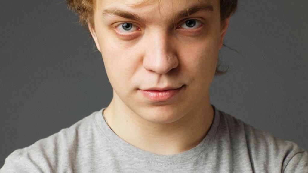 closeup of young man