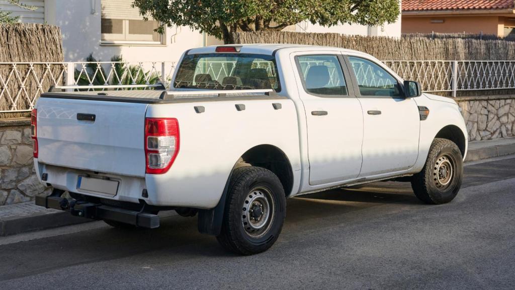 truck parked on a street