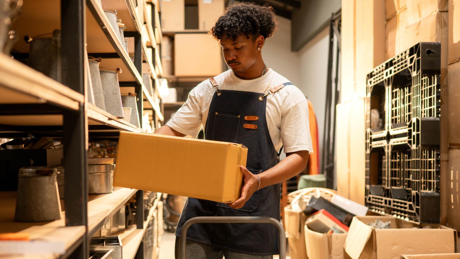 A Person Runs Most Of Their Cousin’s Business, But Now They Want To Break Away And Start Their Own Company man in a warehouse