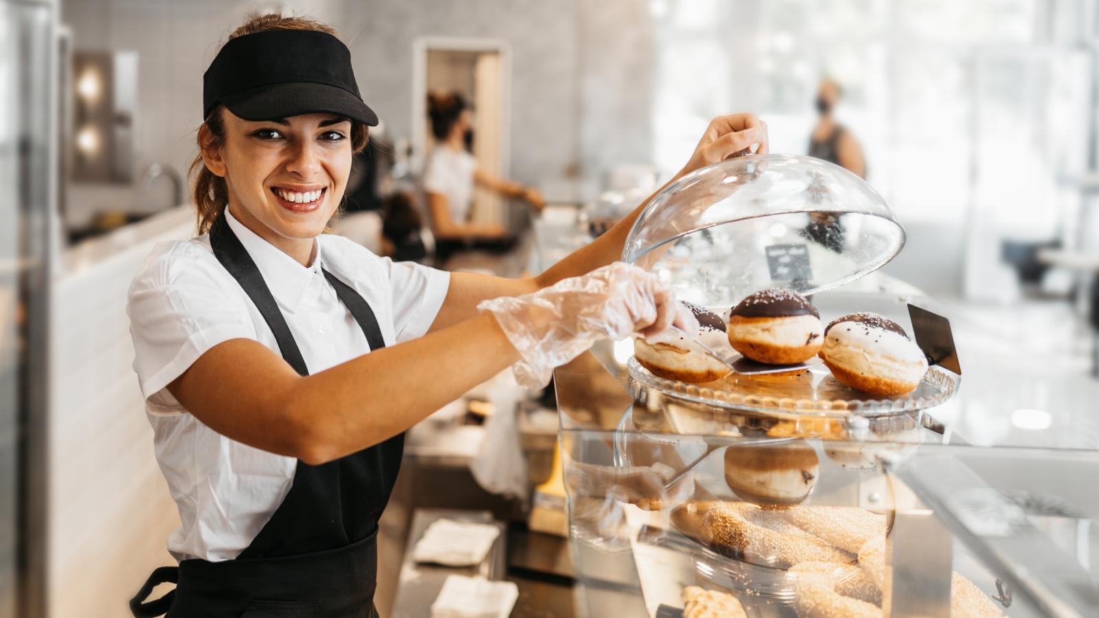 Customer Demands a Free Cookie Because He Has Diabetes, but Employee Refuses woman in a cookie store