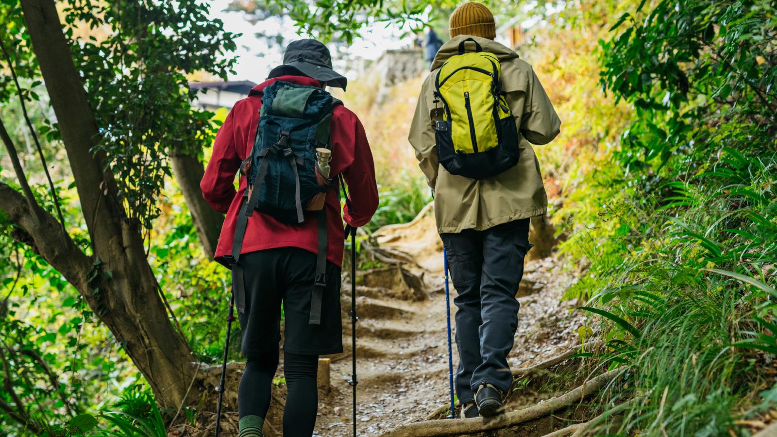 His Friend Got Upset When He Toppled a Cairn on Their Hike — He Didnt Realize It Was Such a Big Deal two men on a hike