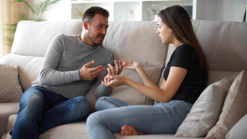 couple having a conversation