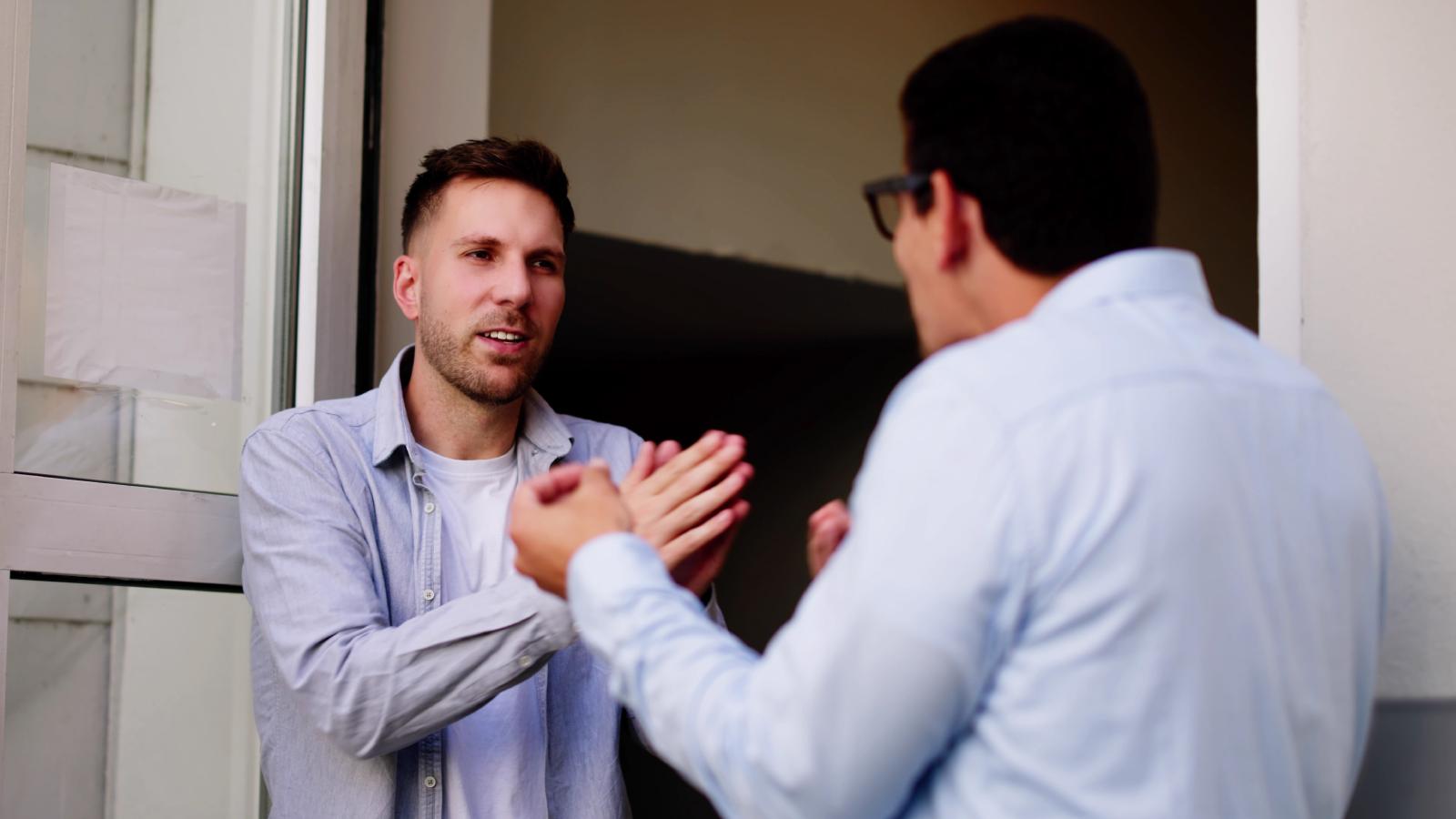 two men having an argument