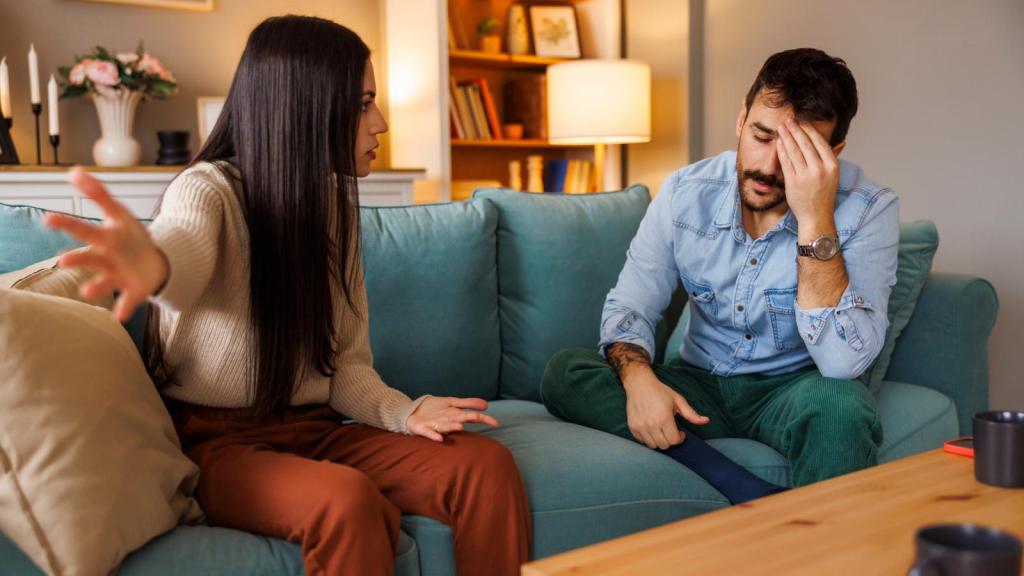 two people on a couch
