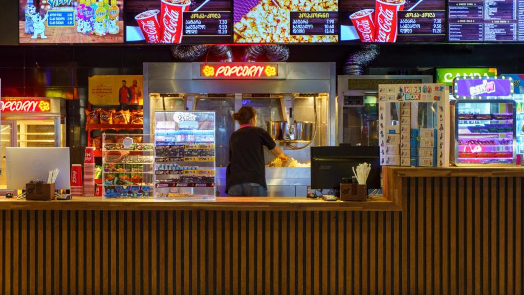 worker in a movie theater