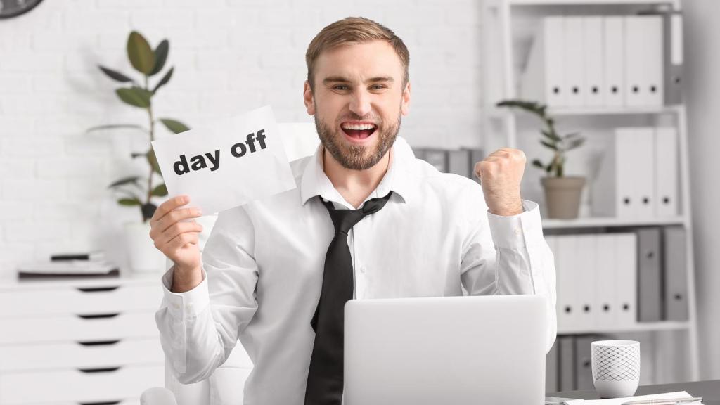 worker at his desk
