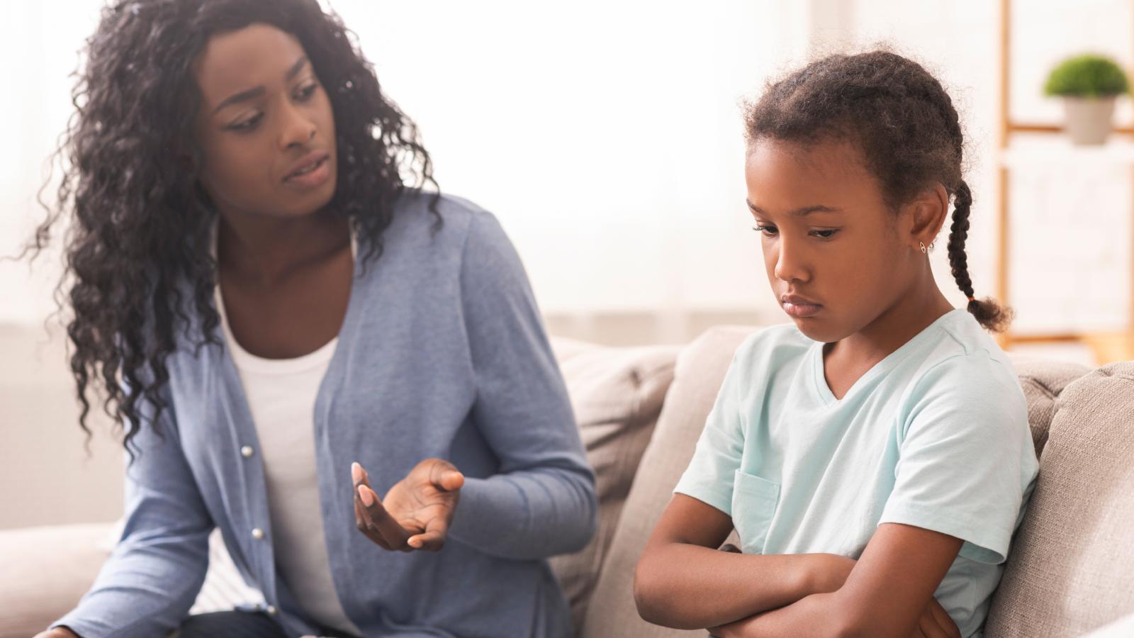 Woman Caring for Sister’s Daughter Says She’s Being Accused of Keeping Them Apart woman talking to a young child