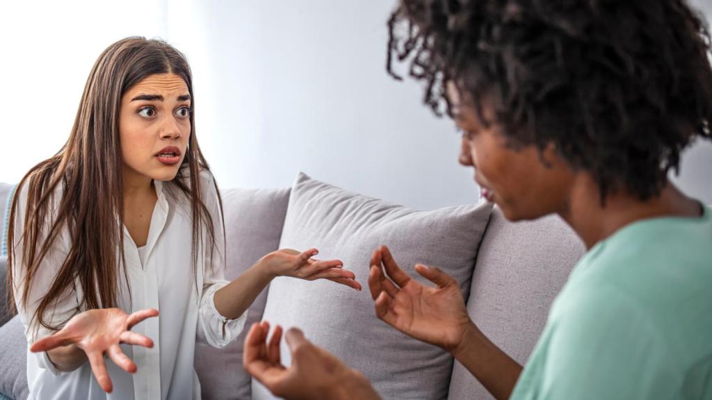 two women having an argument