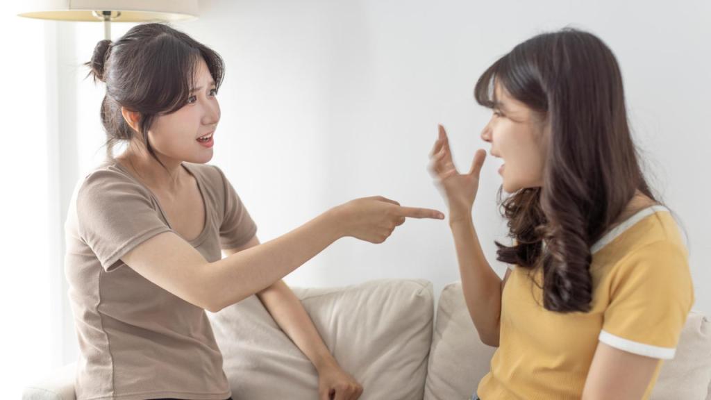 two women having an argument