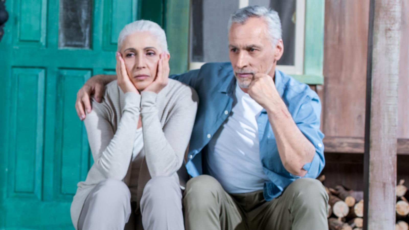 Couple Loved Their Quiet Street Until New Landowners Moved In And Started Constantly Showing Up At Their Door couple on a porch