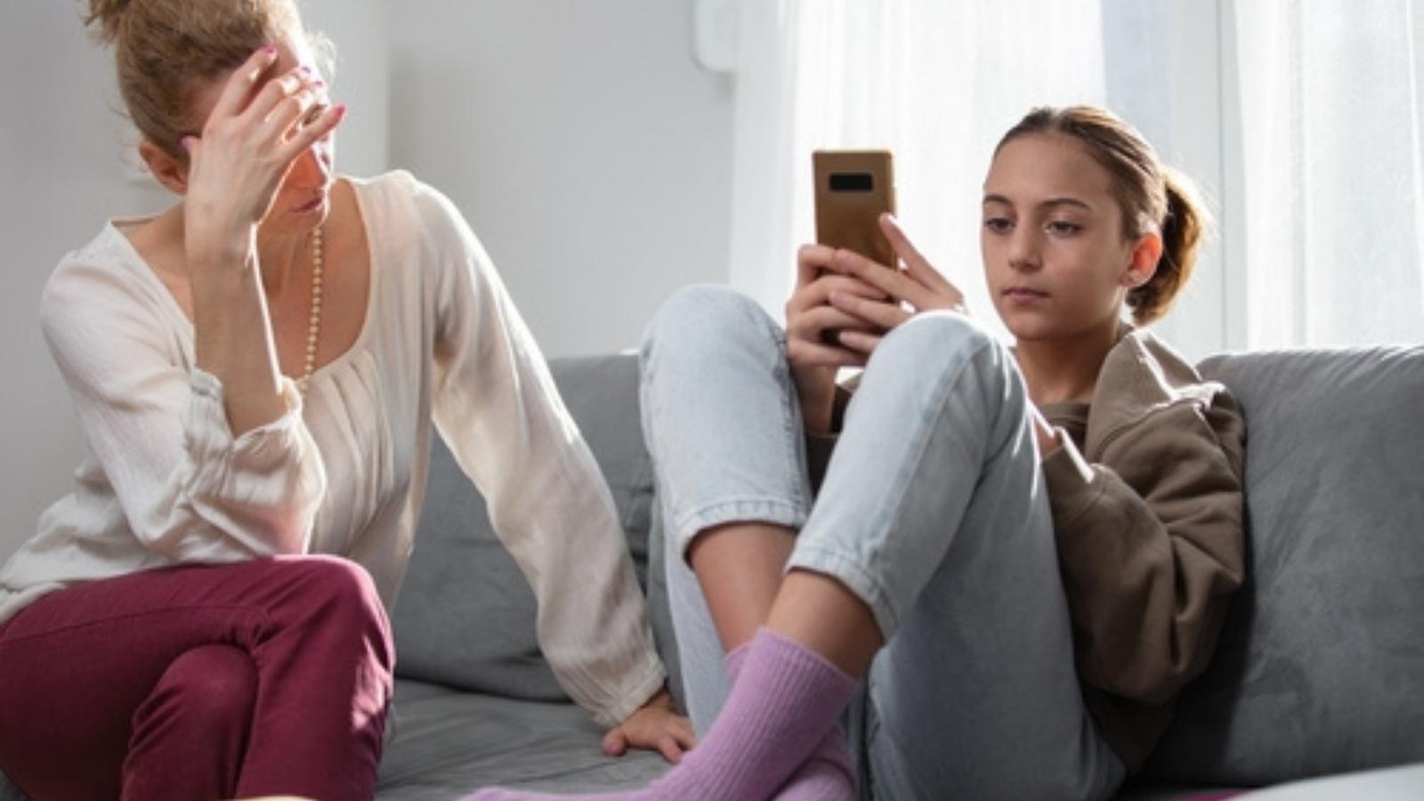 Teen and mom