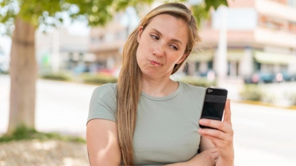 Annoyed woman