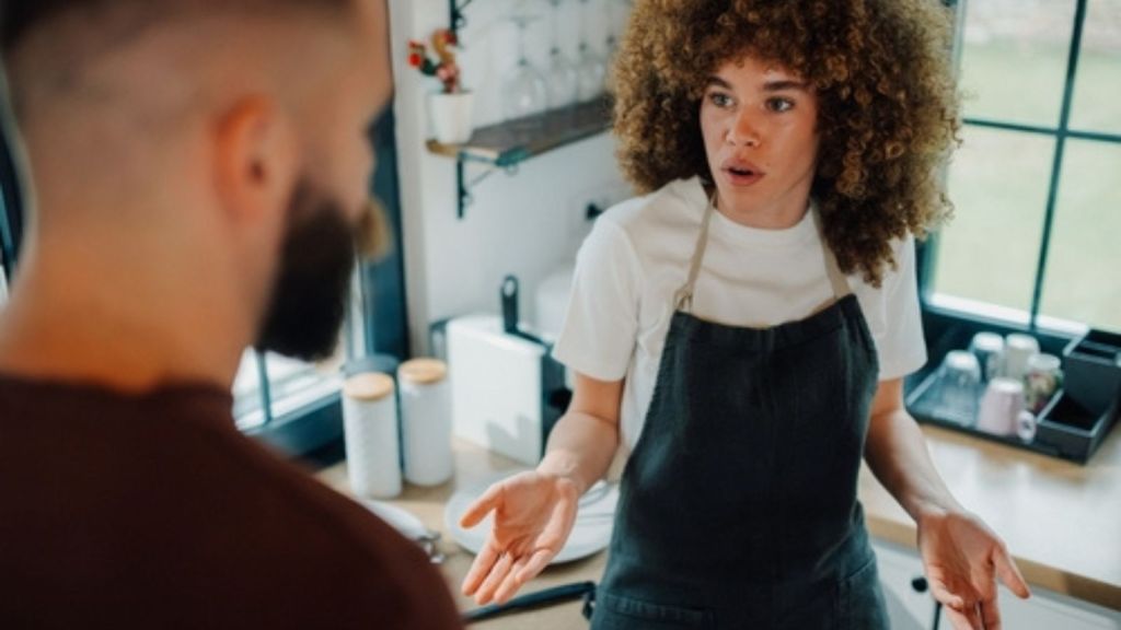 Worker at a cafe