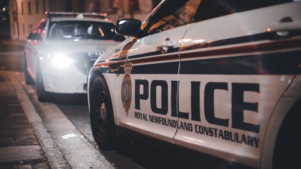 Two police cars