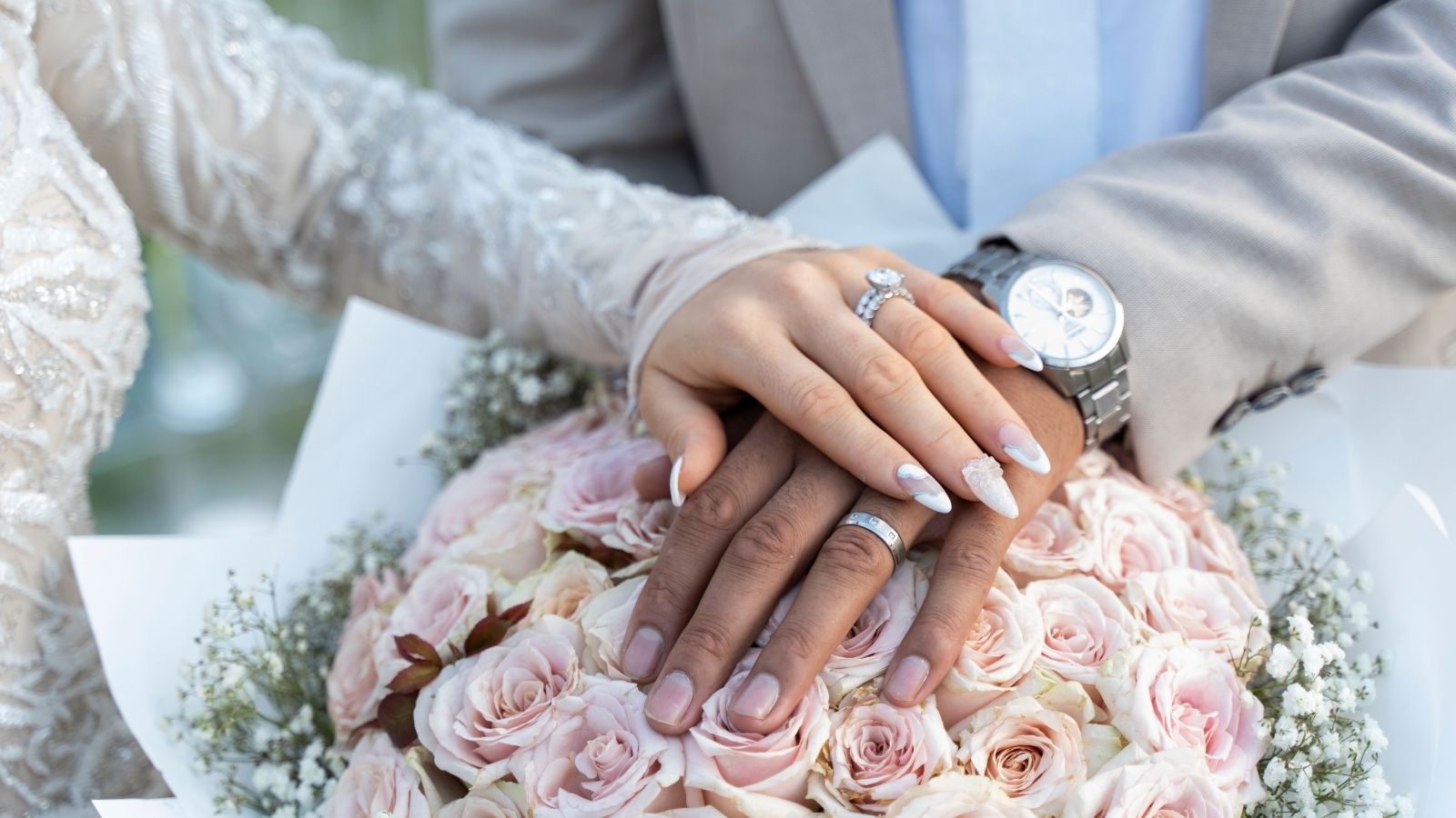 Just 72 Hours Before the Wedding, a Conflict Over an AI Music Track Is Testing Her Boundaries With Her In Laws A bride and groom's hands