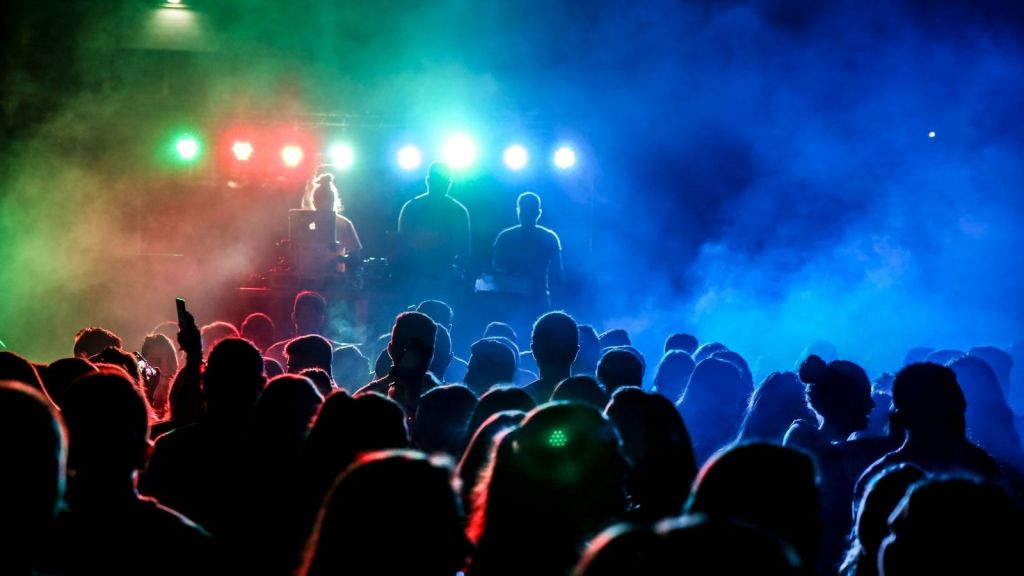 People at a gig