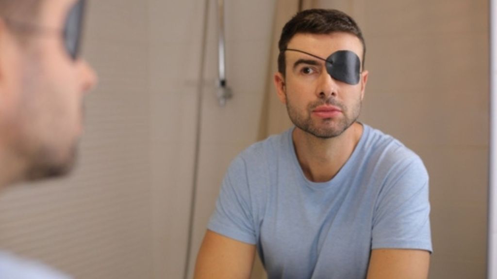 Man with eye patch