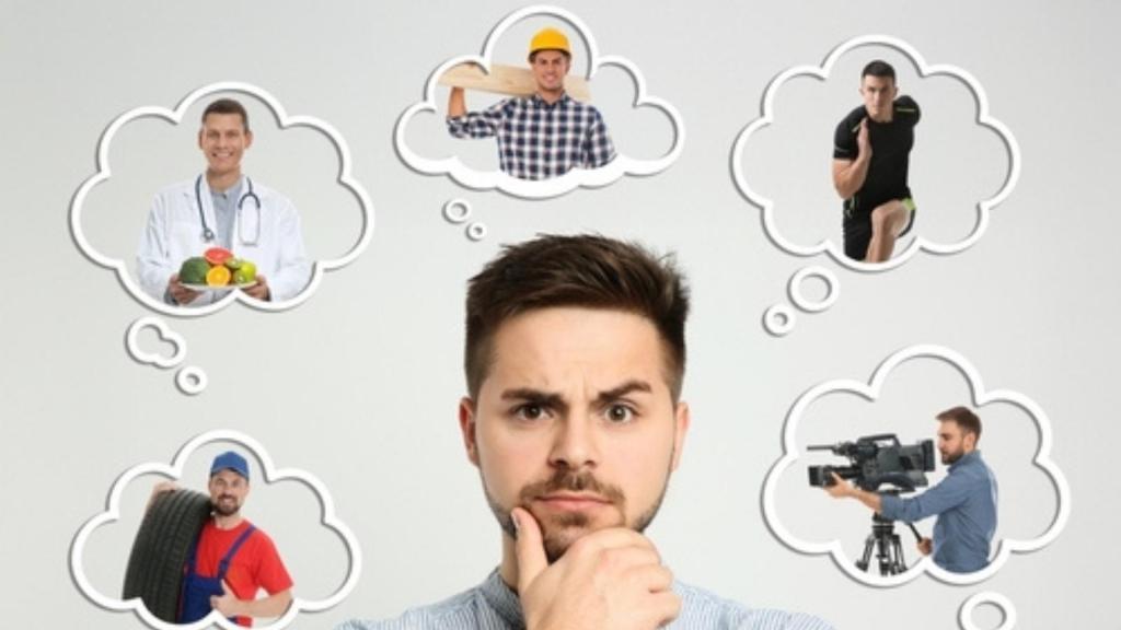 Man thinking about future