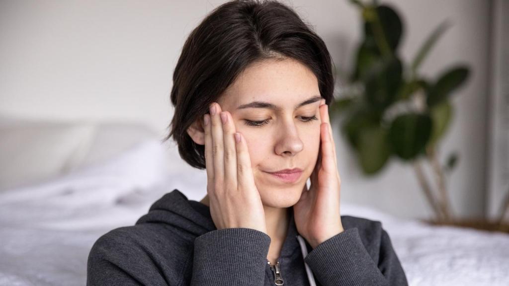 Woman stressed after learning the truth