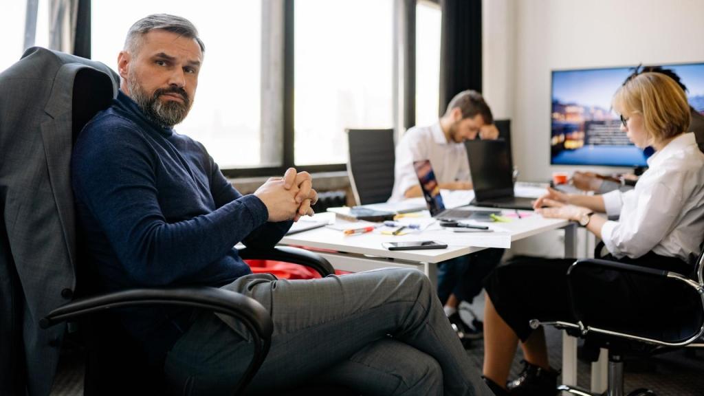 Man satisfied with himself for putting manager in her place