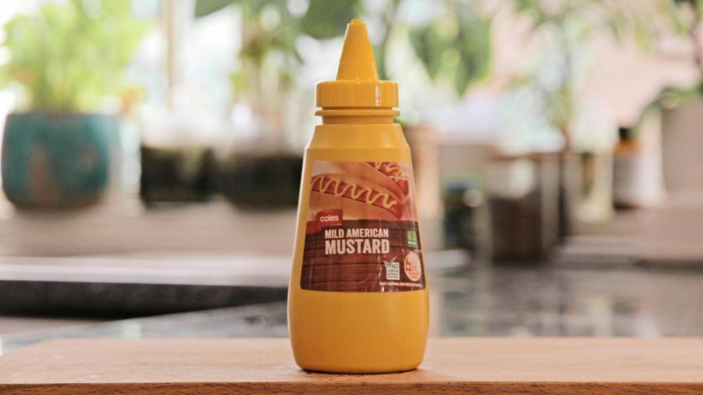 Yellow Mustard sitting on a counter