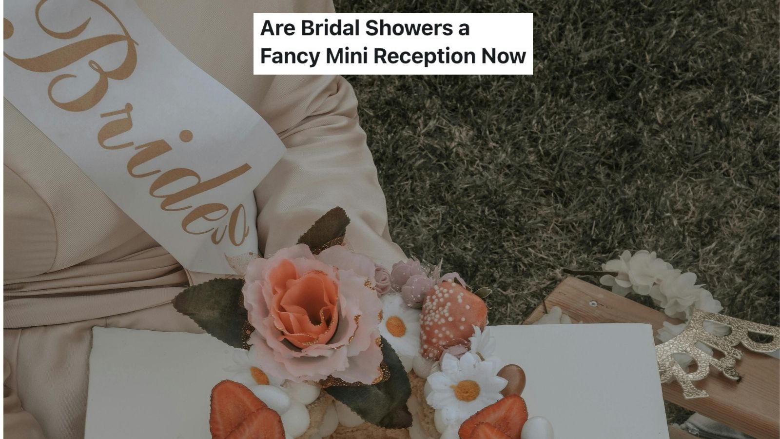 bride at wedding shower