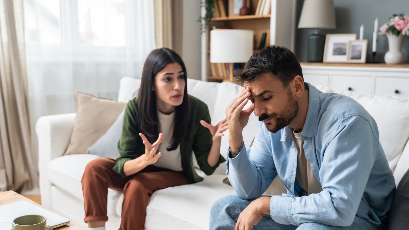 He Thought His Overtime Money Was His to Keep, But His Fiancé Discovered the Account and Called It a Betrayal couple arguing