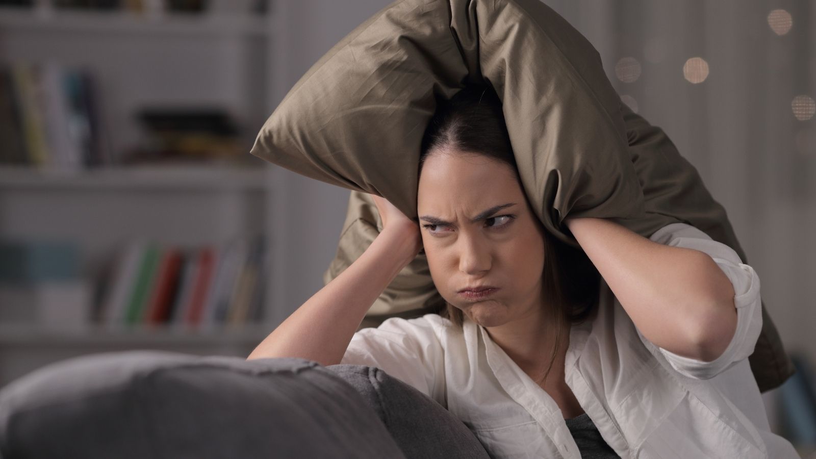 A Neighbor’s Allegations Led to Mediation, And Now the Other Neighbor Is Worried About Saying the Wrong Thing woman upset at noisy neighbors