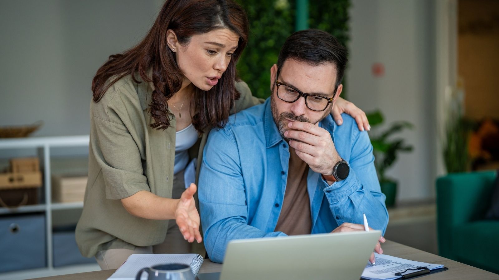 couple looking at computer together