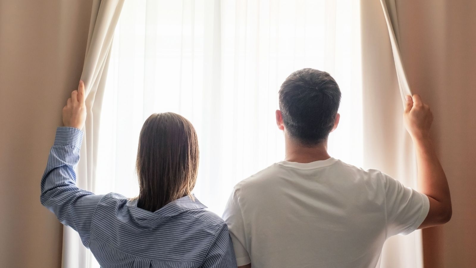 Every Night It’s the Same Thing: Neighbors Fleet of Cars Hog All the Street Parking while Management Does Nothing young man and woman looking out the window