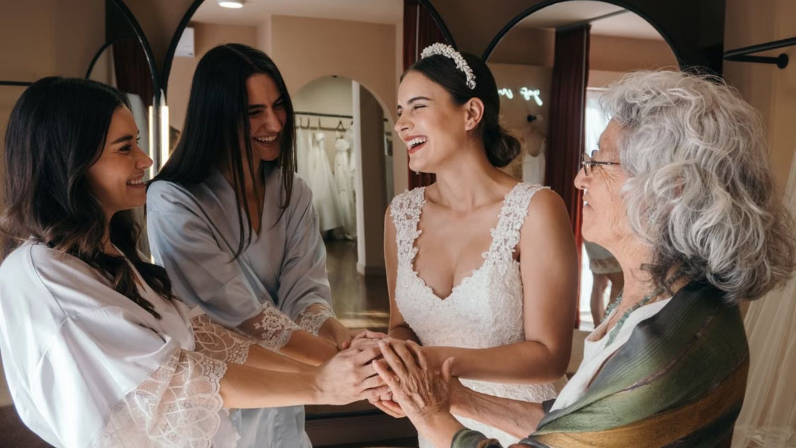 She Invited Her Two Closest Friends to Be Bridesmaids, but One of Them Refused to Come If the Other One Is There Bride shares a joyful moment with her loved ones before her wedding ceremony