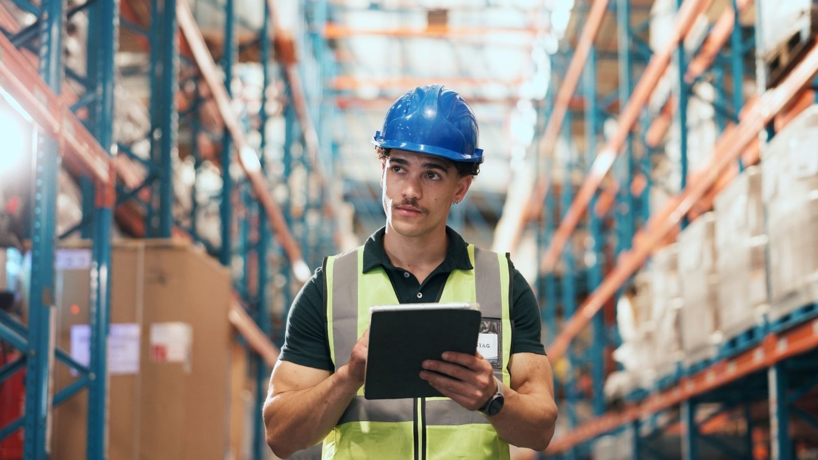 He Crushes His 40 Hours Every Week, But Declines Extra Shifts. Now He Worries Management Secretly Views Him as Unambitious. man working in a warehouse