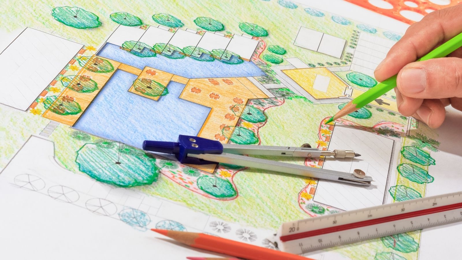 He Wants to Install a Pool and Fence in His Own Backyard, But His HOA Has Made It Incredibly Difficult Landscape architect design backyard patio pool plan