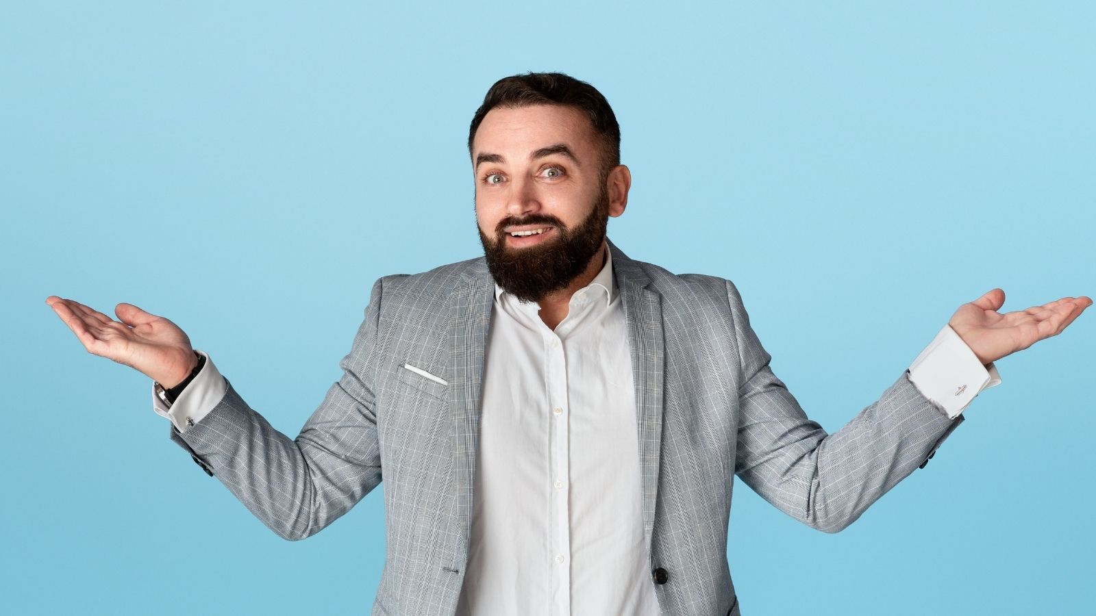 businessman shrugging