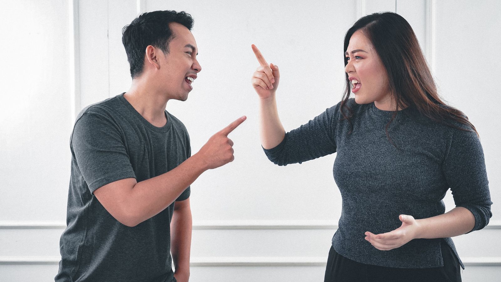 Man and woman arguing