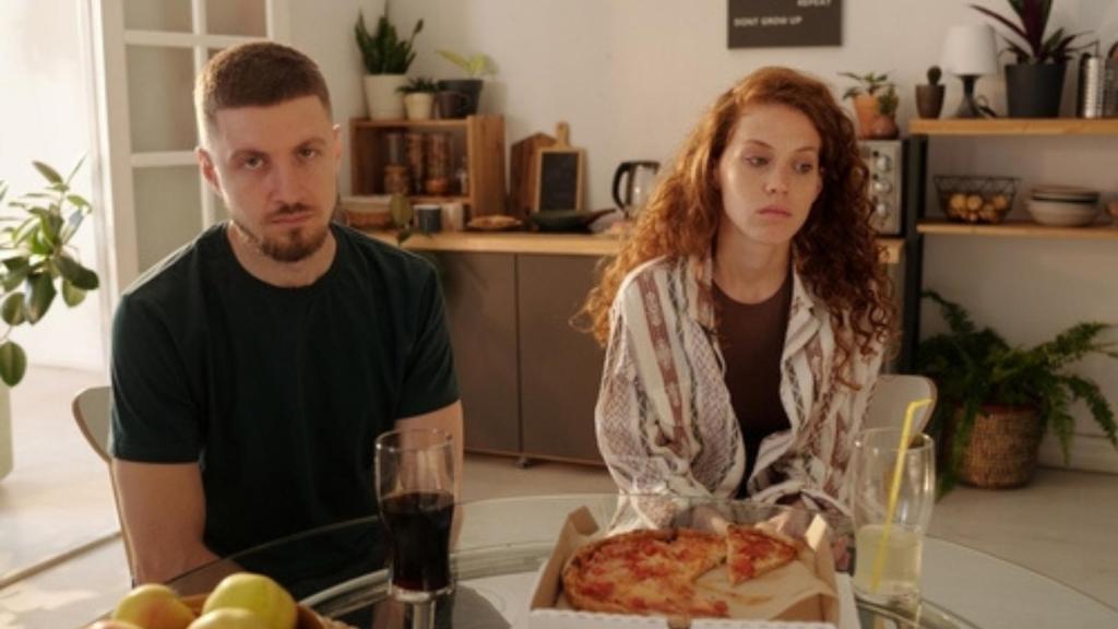 Unhappy couple