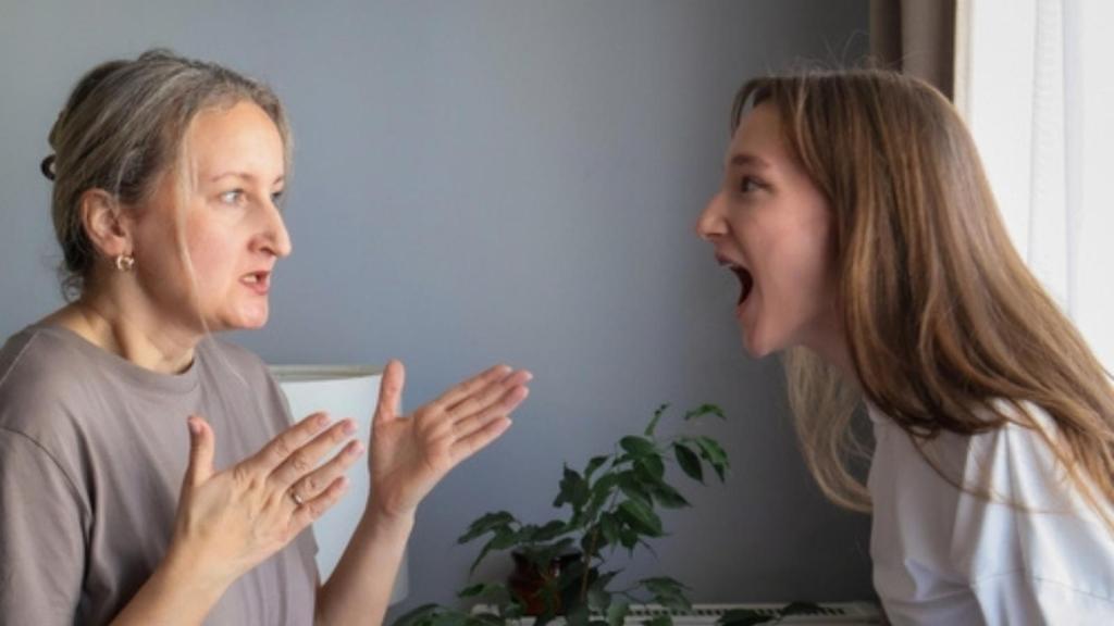 Daughter yelling at mom