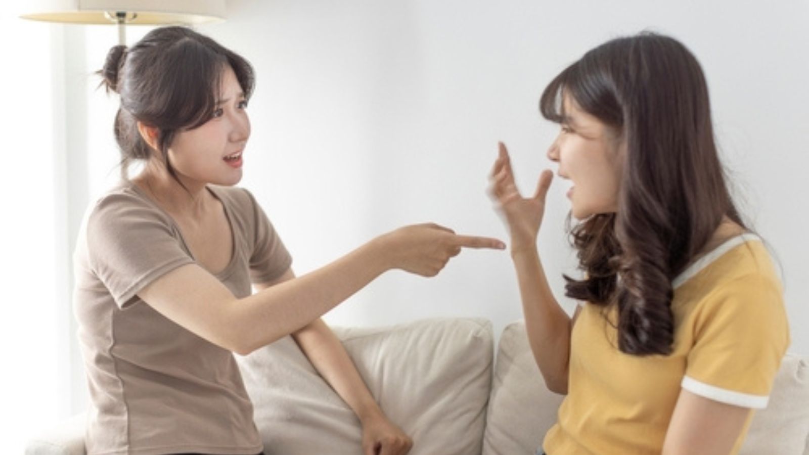 Family arguing