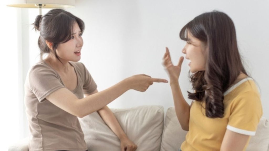 Family arguing