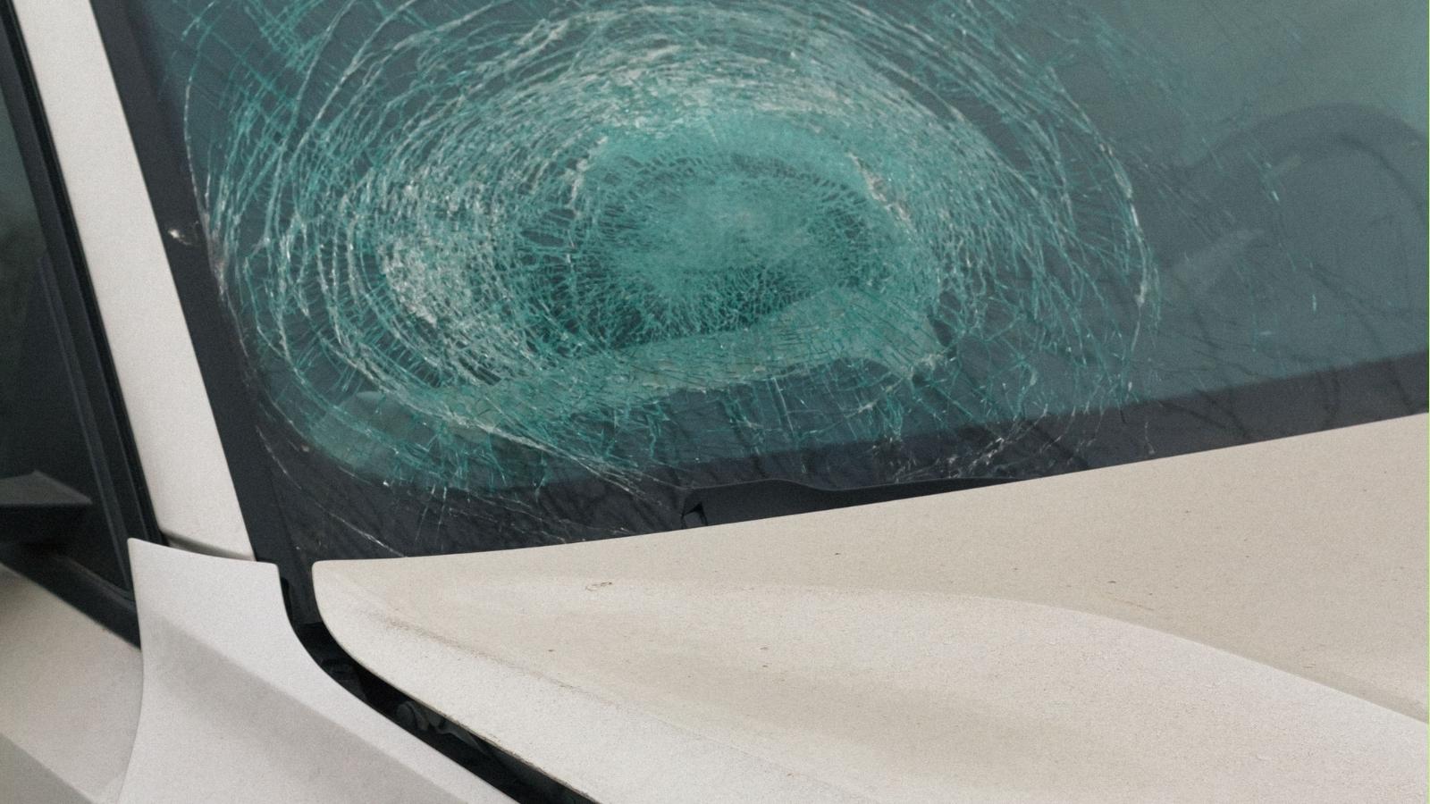 Months of Noise Complaints Escalate After Homeowner Finds Windshield Kicked In broken windshield
