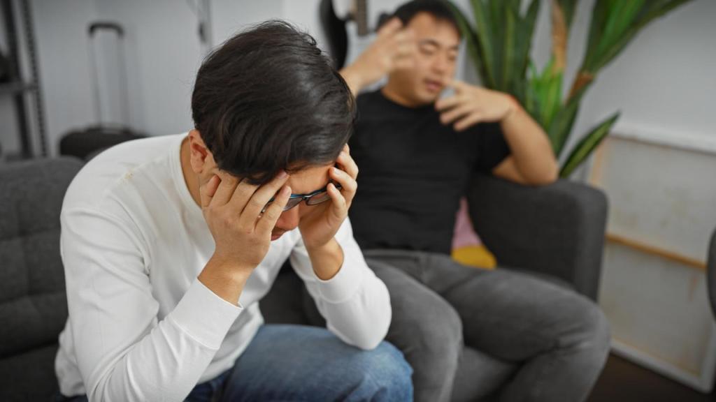 two men having a talk