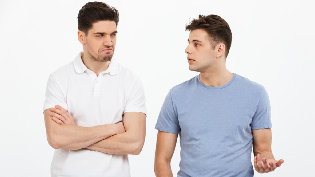 two men having a talk