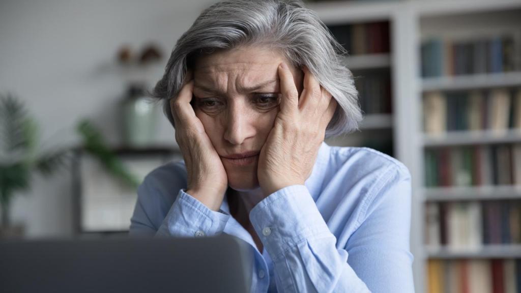 woman with a frustrated look