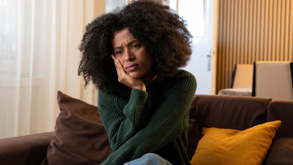 woman with a worried look