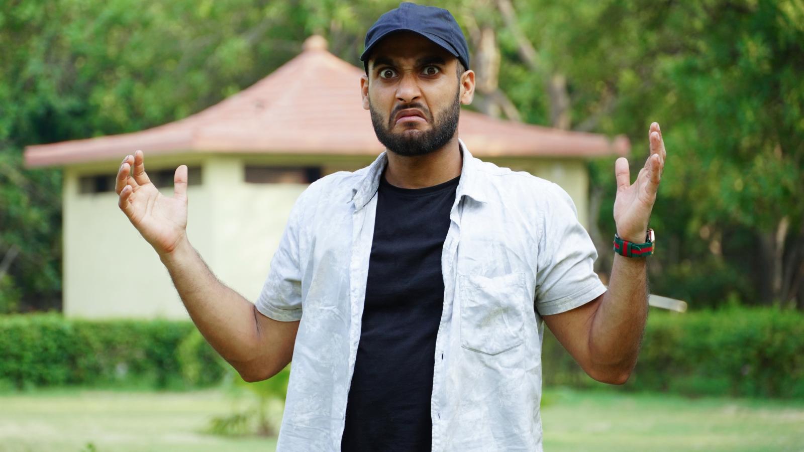 He Thought Asking the Parents Would Fix the Problem, But the Kids Kept Crossing His Yard man in his front yard