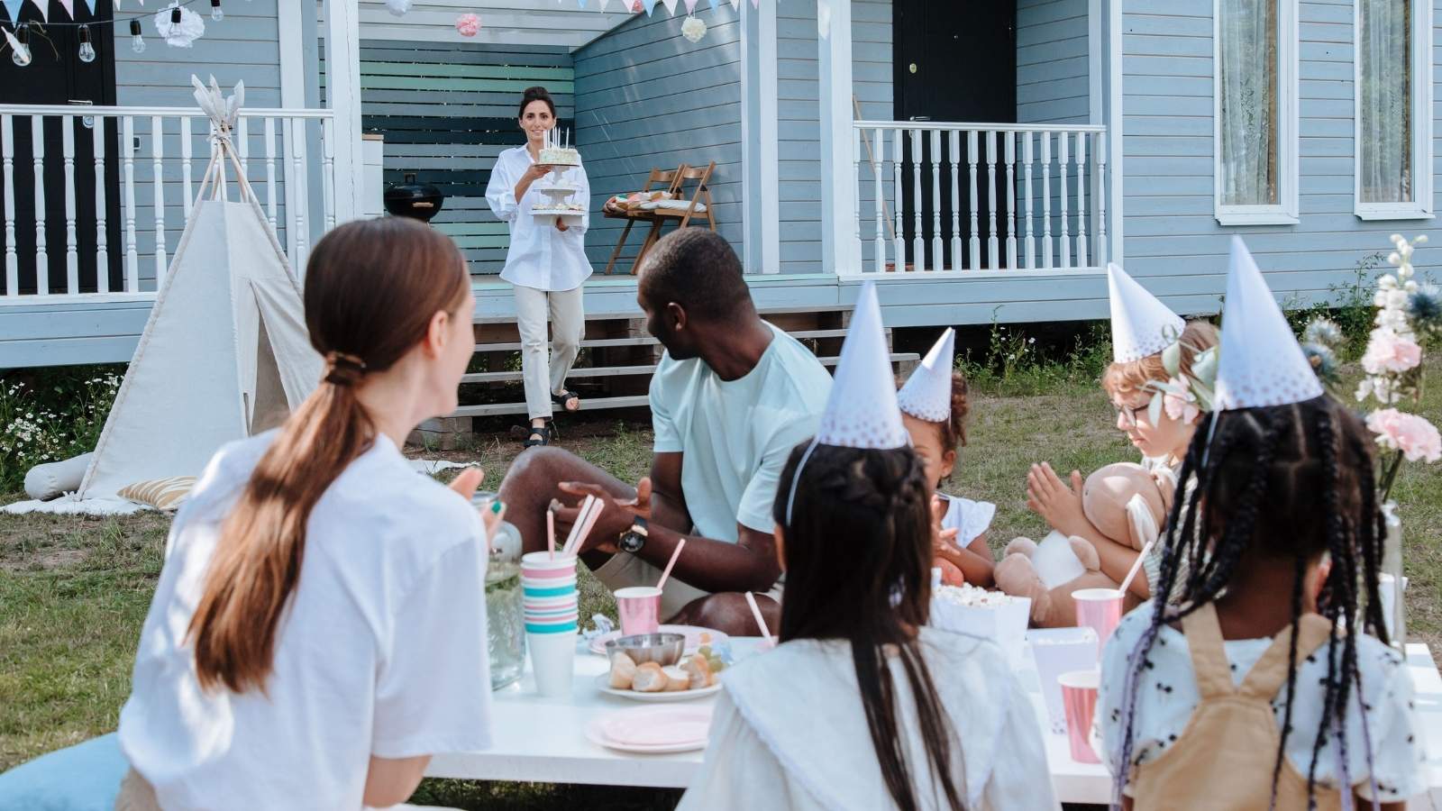 They Thought a Private Backyard Party Was Open to the Whole Block. Inside the Explosive Holiday Standoff That Ended in Vulgar Insults. family at a private party